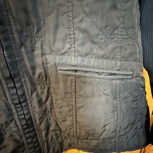 Susan Bristol multi media jacket black large Zipper pockets embroidered design - Picture 6 of 10